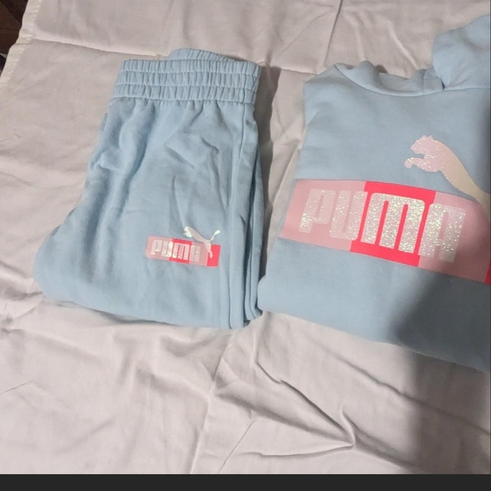 Puma Light Blue Tracksuit Set